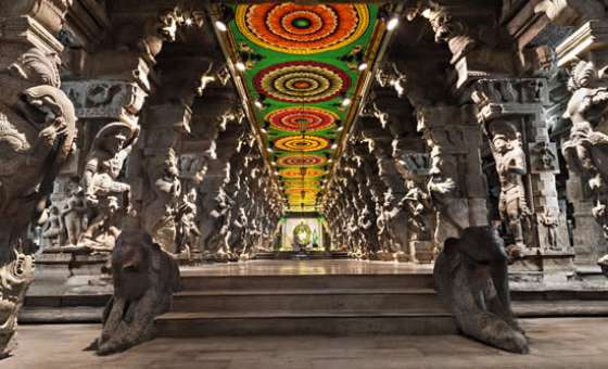 Madurai Inside of Meenakshi Temple