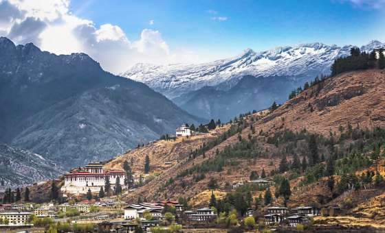 Bhutan Landscape Mountain Valley