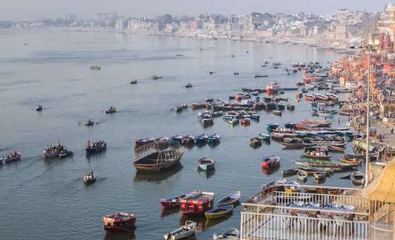 Varanasi or Banaras Ganga Ghat