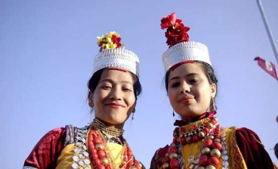 Khasi women in traditional dress